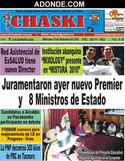 Diario Chaski de ABANCAY